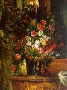 Eugene Delacroix Bouquet of Flowers on a Console_3 USA oil painting reproduction